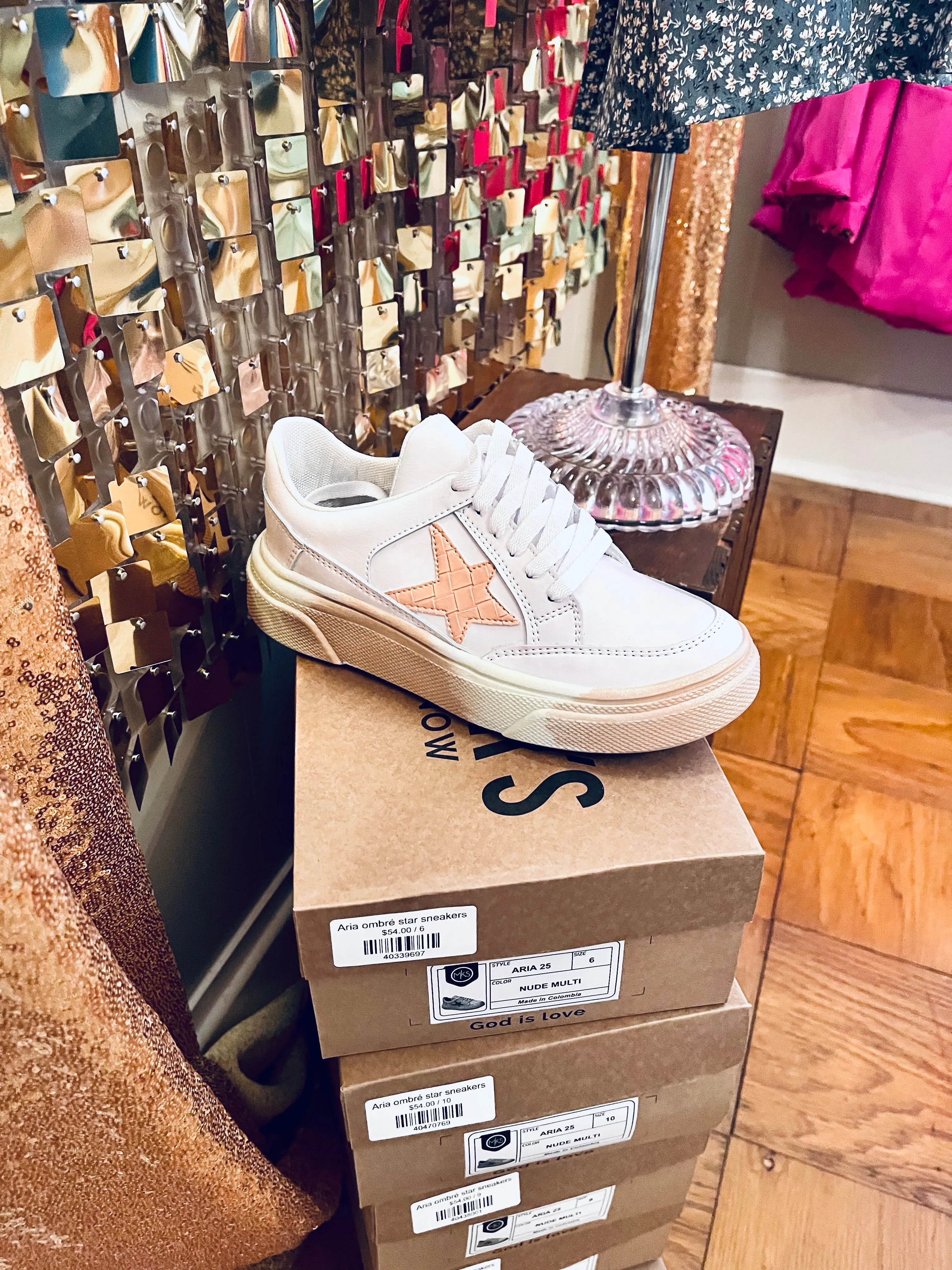 Aria ombré star sneakers