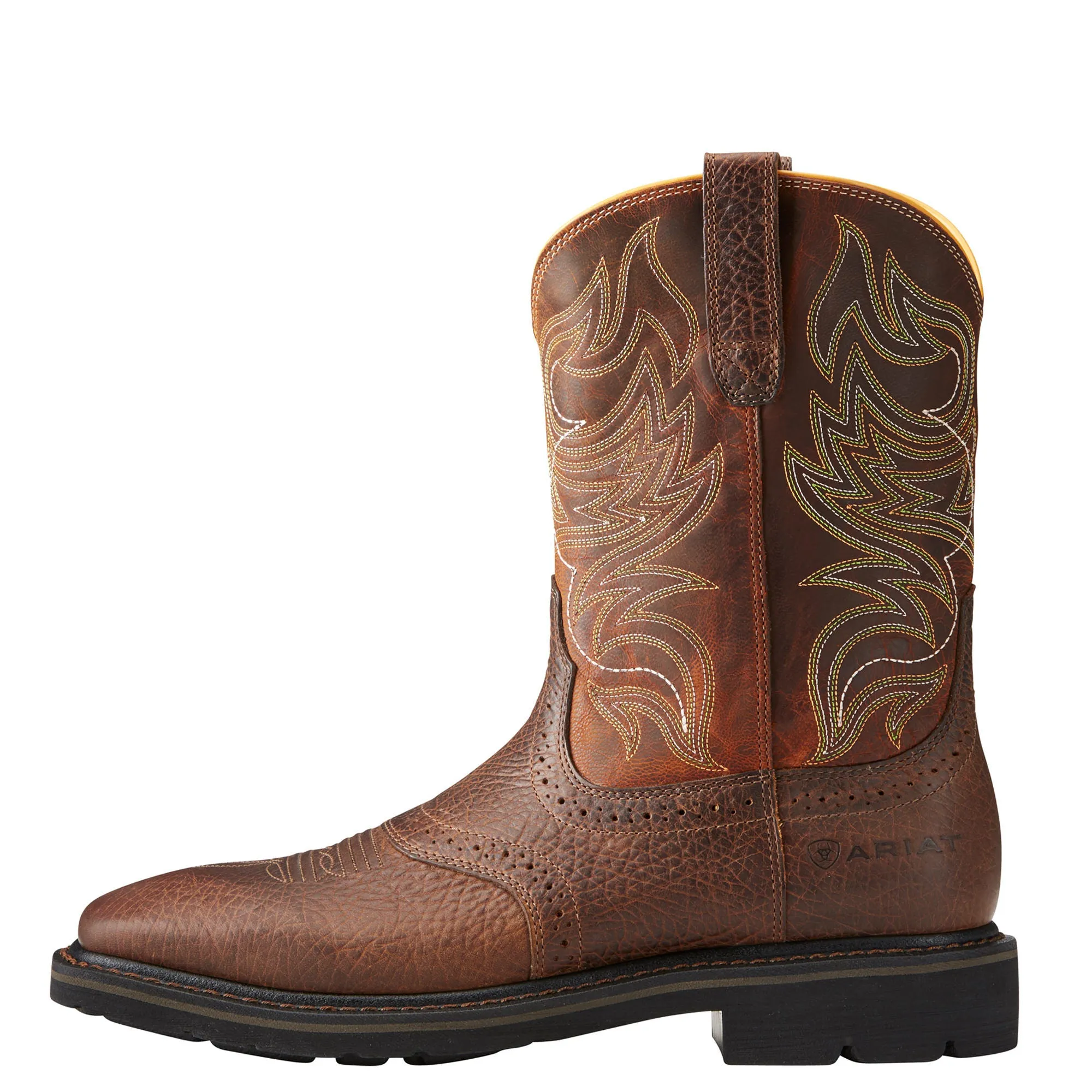 Ariat Mens Sierra Shadowland Steel Toe Work Boot Mesa Brown