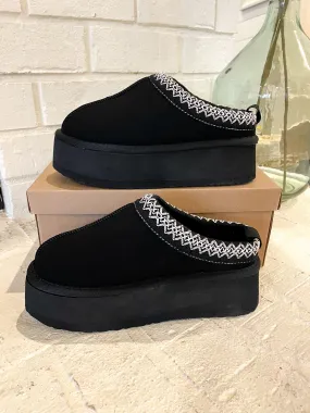 Black Tessa Slippers