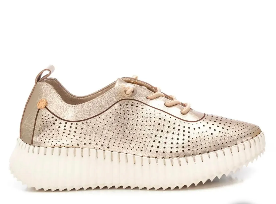 Carmela lightweight gold wedge sneaker