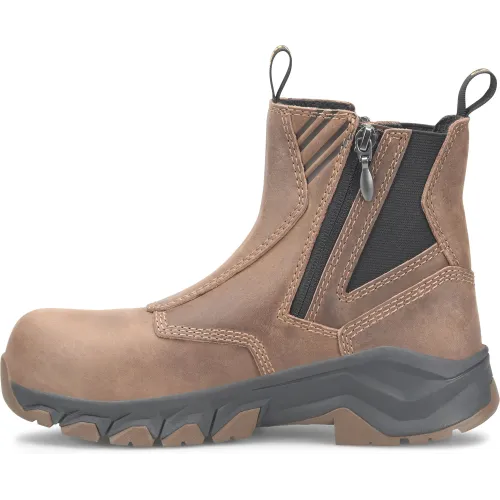 Carolina Women's Ponderosa 6" Composite Chelsea Work Boot -Brown- CA5678