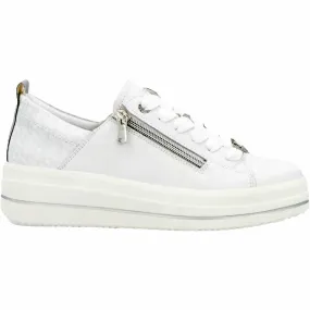 D1C08-80 Women's Remonte DC108-80 White/Silver Leather