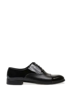 FST Genuine Leather Men's Classic Shoe 867MBA075JUR Black Patent - Huesca