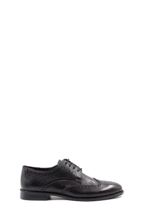 FST Genuine Leather Men's Classic Shoes 159MA019 Black - Villagarcía de Arosa