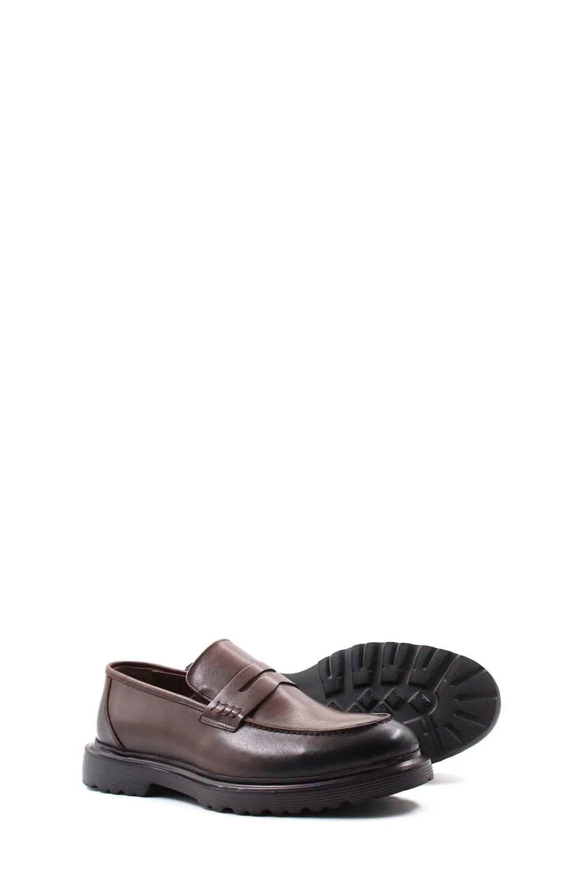 FST Genuine Leather Men's Classic Shoes 741MA506E30 Brown - Leicester