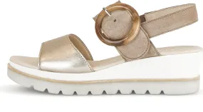 Gabor Buckle Neutral Sandal