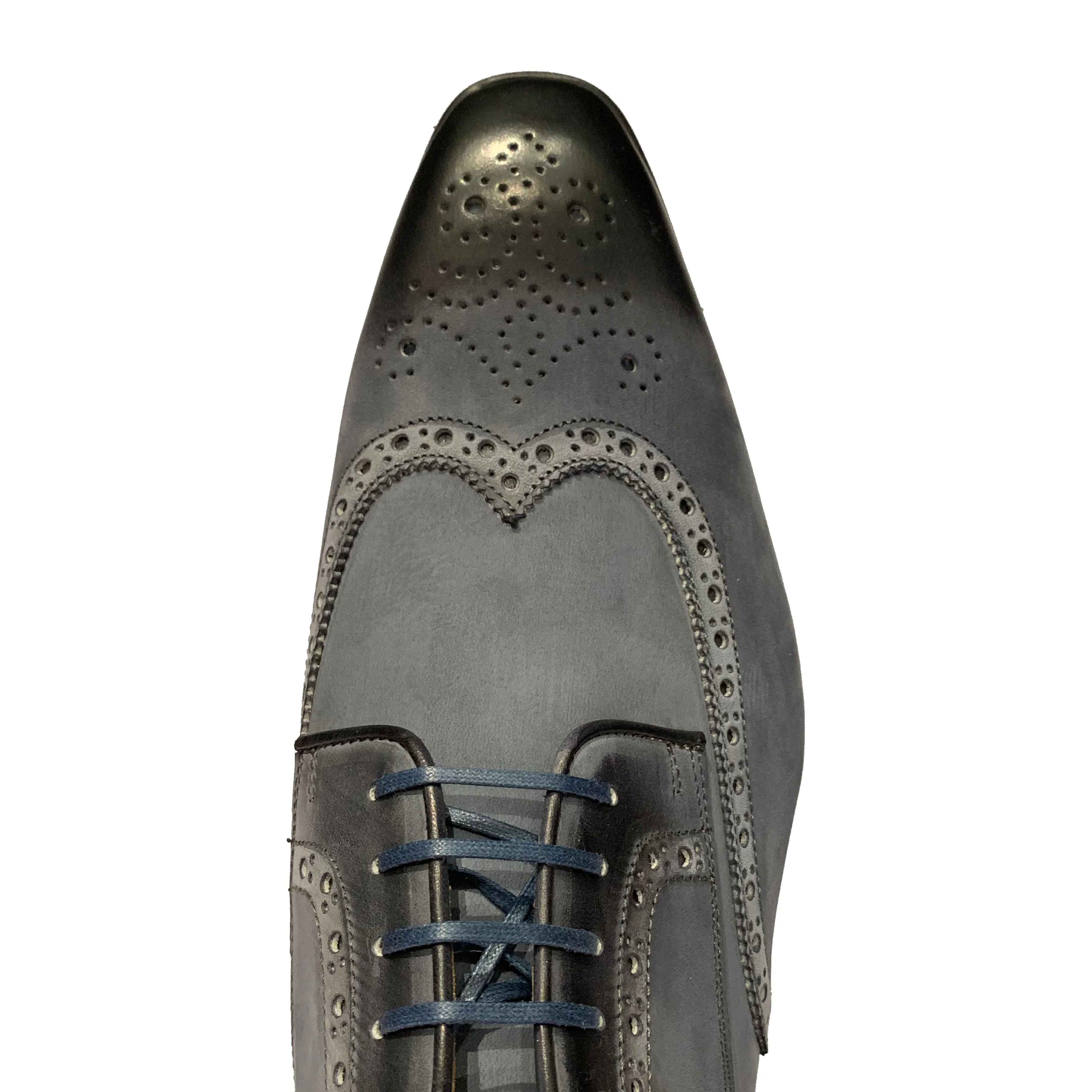 Jose Real Wingtip Sneaker Shoes in Anthracite Grey