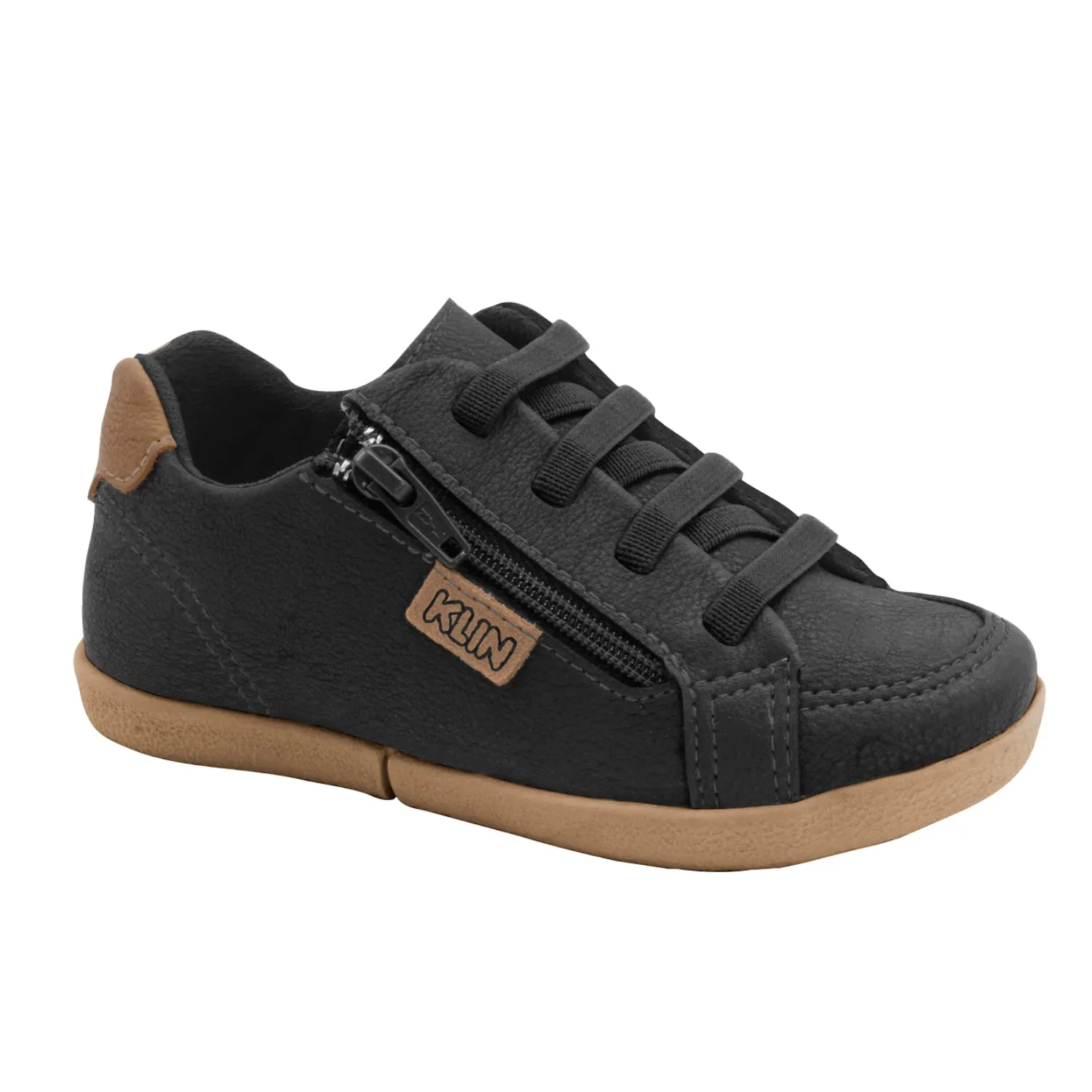 KLIN - Baby Flyer Shoe - Caramel/Black
