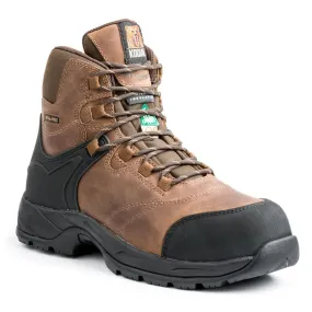 Kodiak Men's Journey 6" Waterproof Safety Work Boots – Leather, Composite Toe & Plate, Thinsulate Insulation, Superior Traction | Sizes 7-14