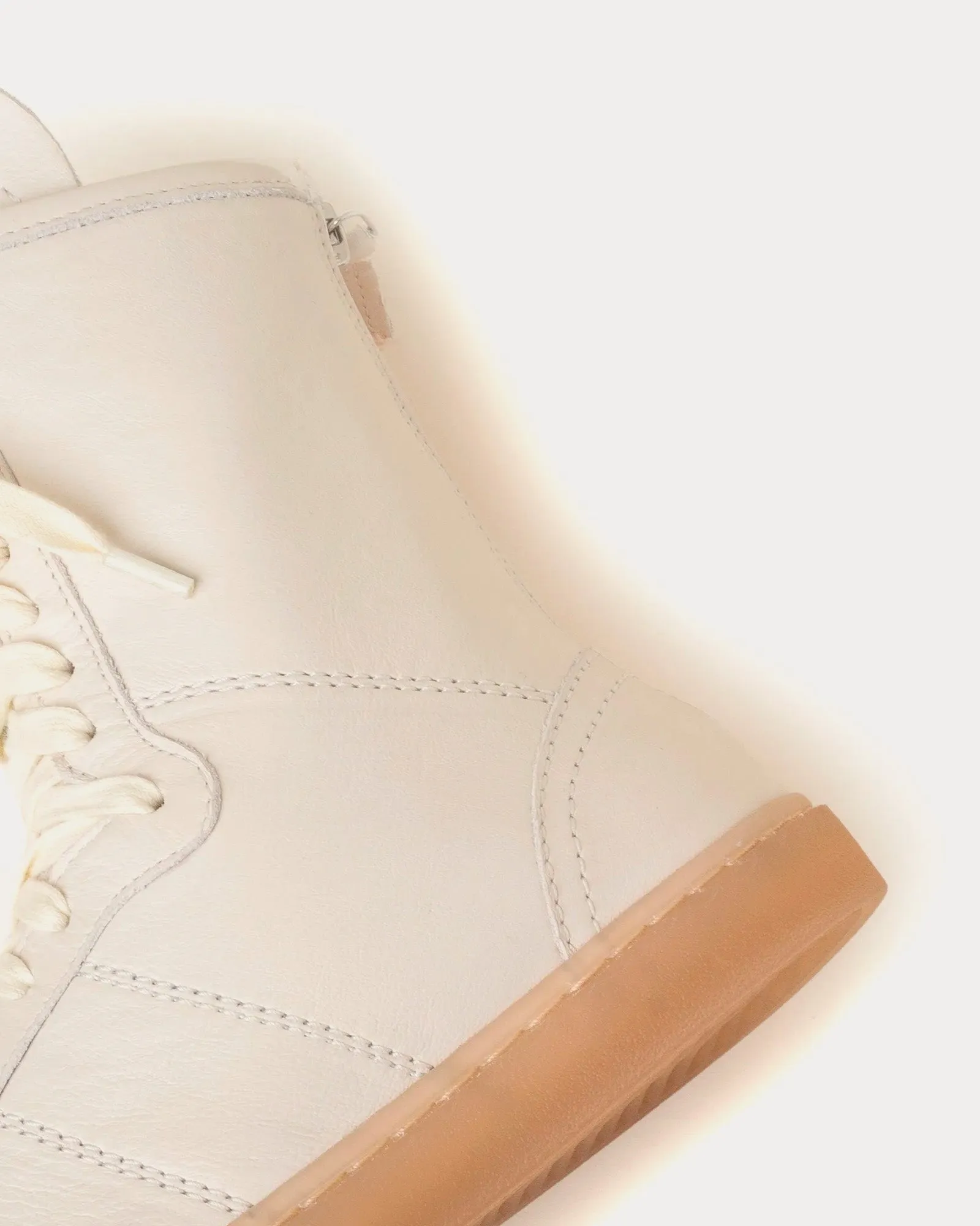Linoleum Boxing Clay White High Top Sneakers