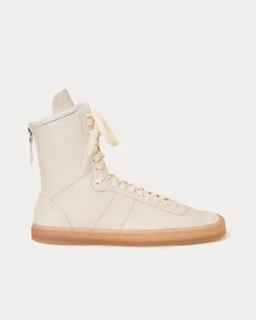 Linoleum Boxing Clay White High Top Sneakers