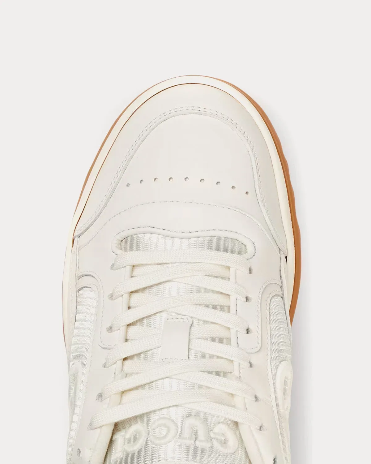 MAC80 Leather Off White Low Top Sneakers