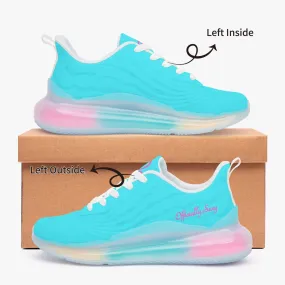 Officially Sexy Turquoises Blue Lightweight Air Cushion Sneakers