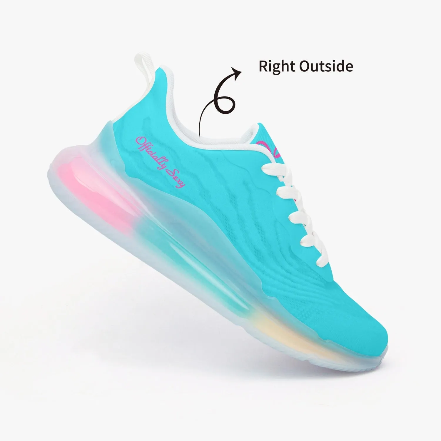 Officially Sexy Turquoises Blue Lightweight Air Cushion Sneakers