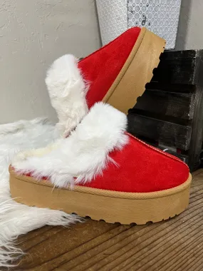 Ruby Faux Fur Platform Slippers