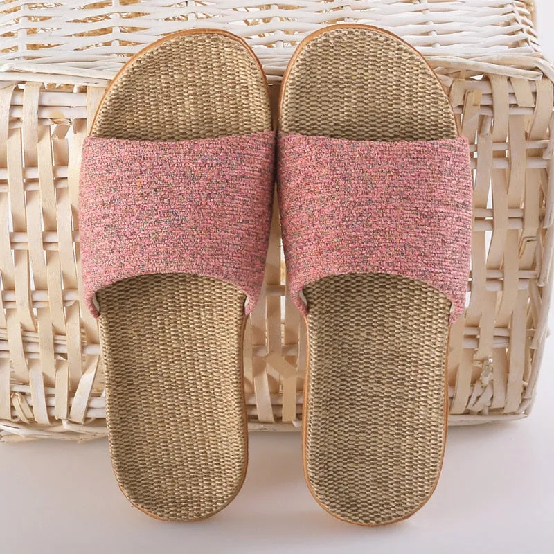 Simple Ourdoor Open Toe Espadrille Slippers