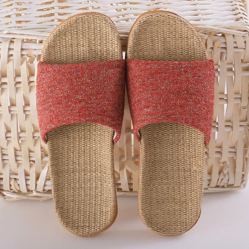 Simple Ourdoor Open Toe Espadrille Slippers