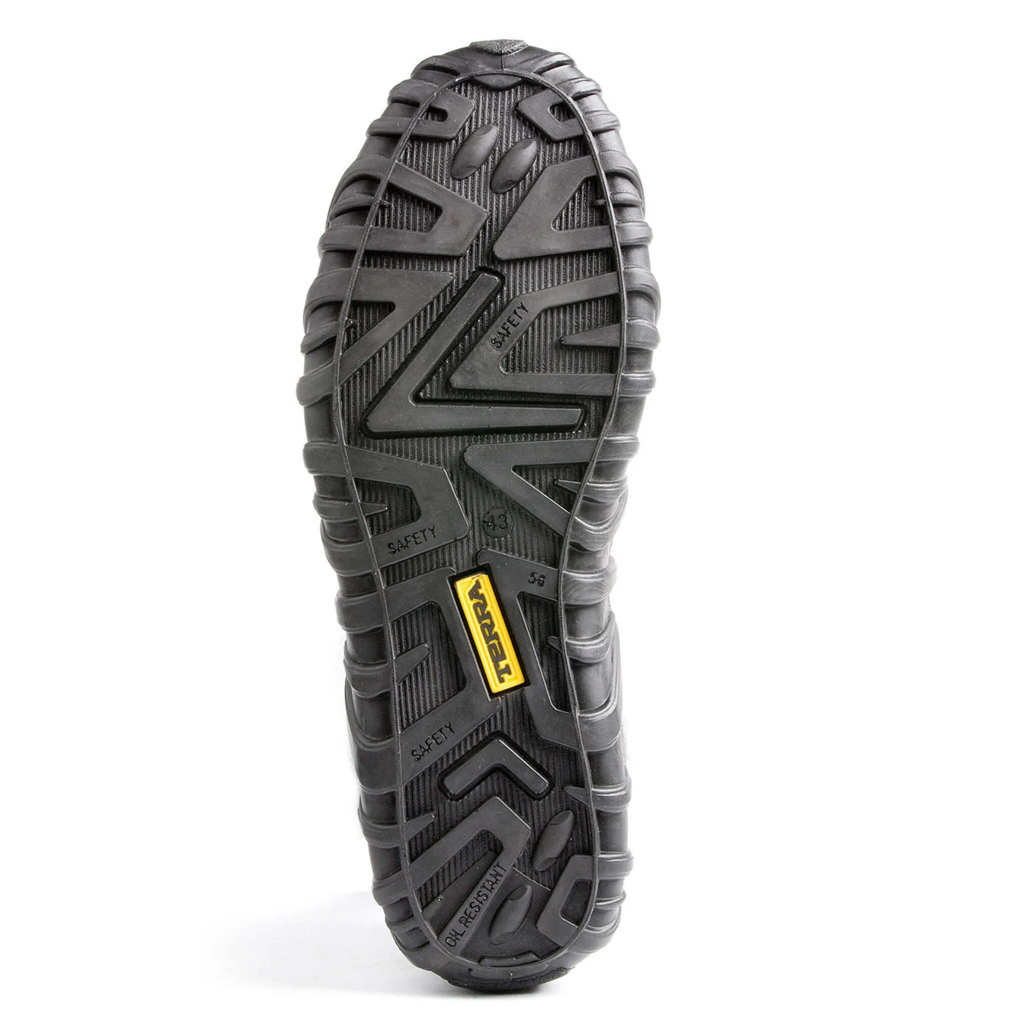 Terra Men's Safety Work Boots Venom Mid 6" Suede and Leather Upper with Composite Toe and Plate | Sizes 6-13