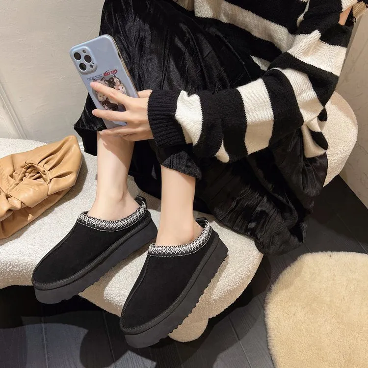 Women's Plush Platform Slippers