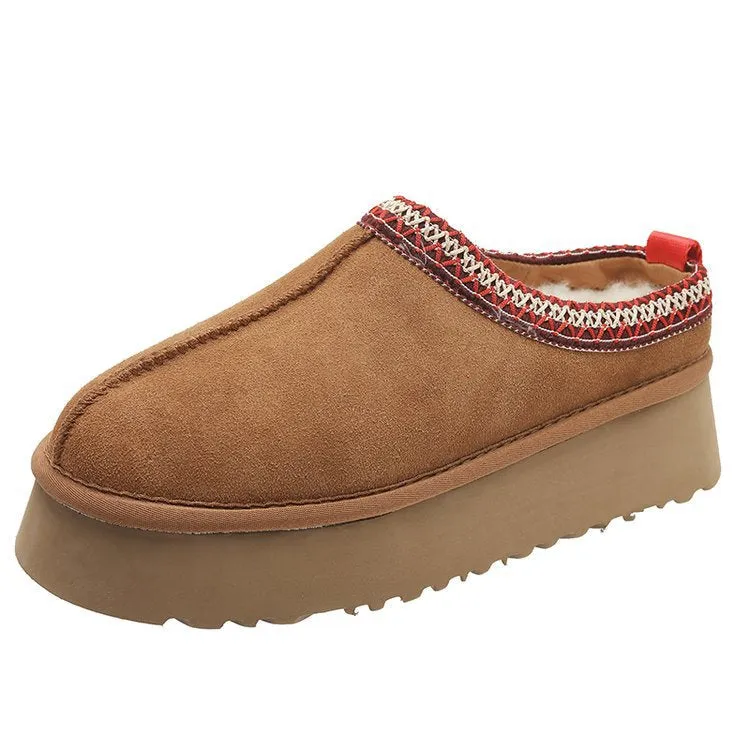 Women's Plush Platform Slippers