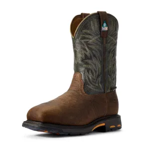 WorkHog Composite-Toe CSA MetGuard Wide Square Toe Work Boot Ridge Brown